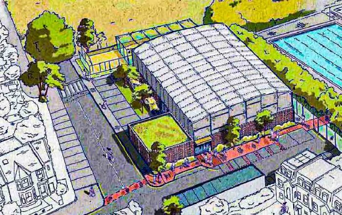 proposed sports hall on metropolitan open land